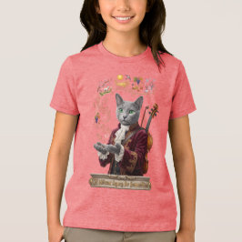 Camiseta Triblenda Gato Russian Blue Vivaldi: Un Legado Vibrante