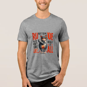 Camiseta Triblenda Gato sarcástico - Sassy como no te preocupes en ab
