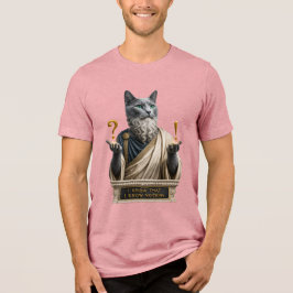 Camiseta Triblenda Gato Socrates Azul Ruso