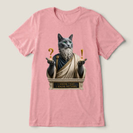 Camiseta Triblenda Gato Socrates Azul Ruso