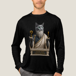Camiseta Triblenda Gato Socrates Azul Ruso