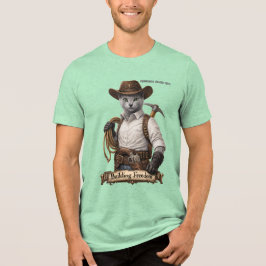Camiseta Triblenda Gato Vaquero Azul Ruso – Construyendo Libertad