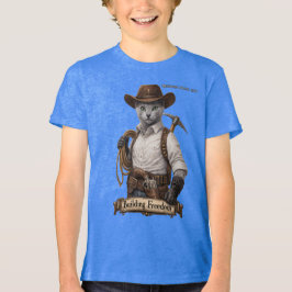 Camiseta Triblenda Gato Vaquero Azul Ruso – Construyendo Libertad