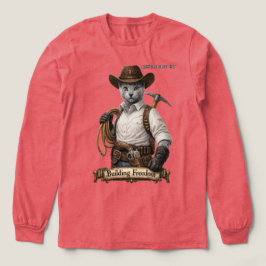 Camiseta Triblenda Gato Vaquero Azul Ruso – Construyendo Libertad