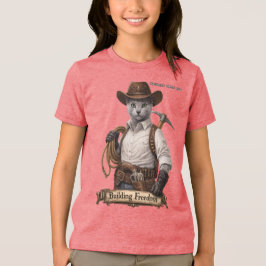 Camiseta Triblenda Gato Vaquero Azul Ruso – Construyendo Libertad