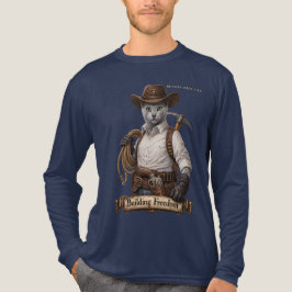 Camiseta Triblenda Gato Vaquero Azul Ruso – Construyendo Libertad