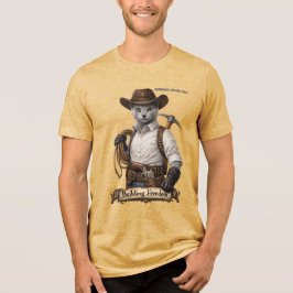 Camiseta Triblenda Gato Vaquero Ruso Azul – Construyendo Libertad