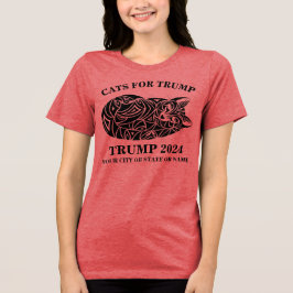 Camiseta Triblenda Gatos cortos para Trump