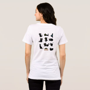 Camiseta Triblenda Gatos Negros Vinilo Pegatina Lindo Gato
