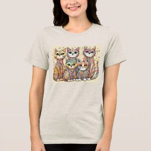 Camiseta Triblenda gatos tranquilizantes