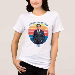 Camiseta Triblenda Gavin Newsom   Vintage #48