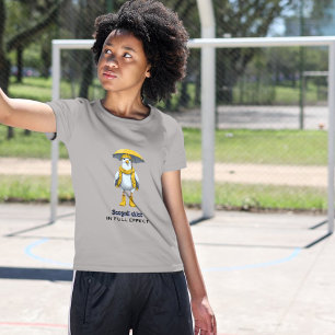 Camiseta Triblenda Gaviota divertida en botes de lluvia - Humor en la