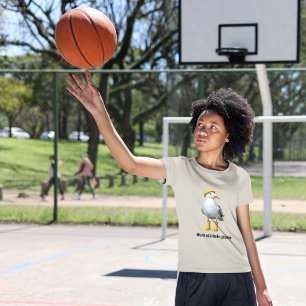 Camiseta Triblenda Gaviota divertida en botes de lluvia - Humor en la