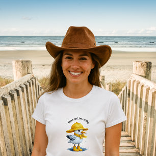 Camiseta Triblenda Gaviota divertida en botes de lluvia - Humor en la