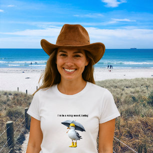 Camiseta Triblenda Gaviota divertida en botes de lluvia - Humor en la