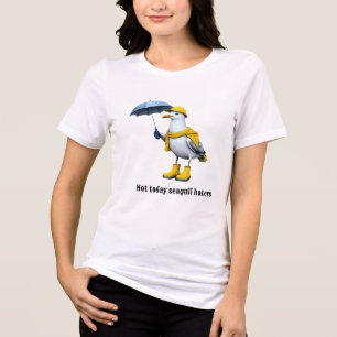Camiseta Triblenda Gaviota divertida en botes de lluvia - Humor en la