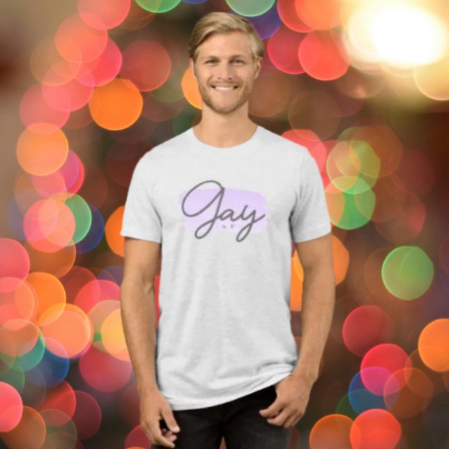Camiseta Triblenda Gay AF Lavender (Subido por el creador)