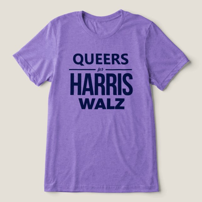 Camiseta Triblenda Gays para Harris Walz (Diseño delantero )