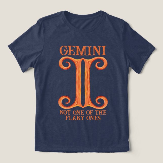 Camiseta Triblenda Gemini astrología mellizos señal de nacimiento zod (Diseño delantero )