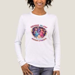 Camiseta Triblenda Gemini Glow: Embarazada y Poderosa – Divertida y E