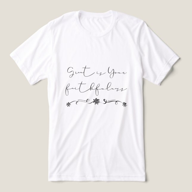 Camiseta Triblenda Genial es tu camiseta de la Fe Cristiana Fe (Diseño delantero )