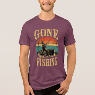 Camiseta Triblenda Genial se fue a pescar hermoso moderno elegante 