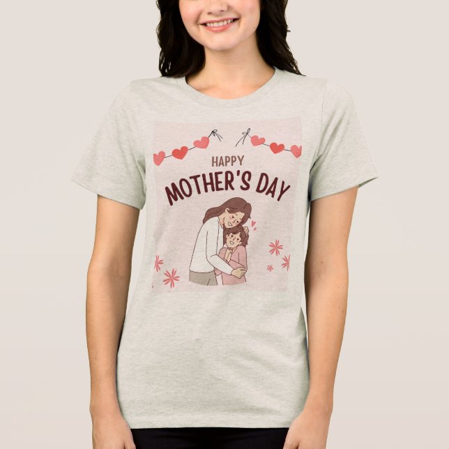 Camiseta Triblenda Gentle Embrace — Mother’s Day Minimal (Anverso)