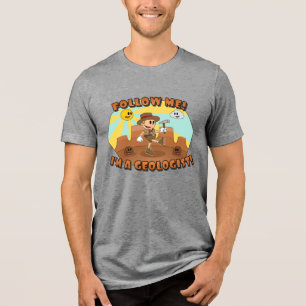 Camiseta Triblenda Geólogo Personalizado retro "¡Sígueme!"