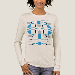 Camiseta Triblenda Geométrico geométrico negro azul inspirado en MCM