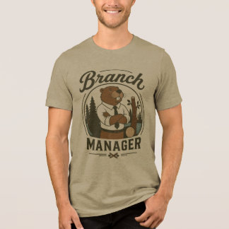 Camiseta Triblenda Gerente de sucursal Oficina de castores Trabajo co