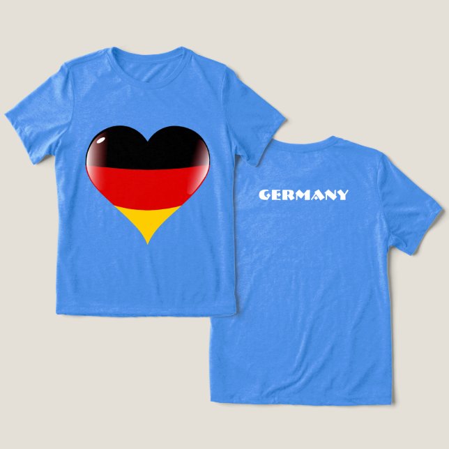 Camiseta Triblenda GERMANIA regalo especial Blue Tourist Classic (Diseño Anverso y Reverso)