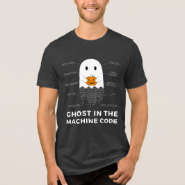 Camiseta Triblenda Ghost in the Machine Code, Funny Coder Halloween