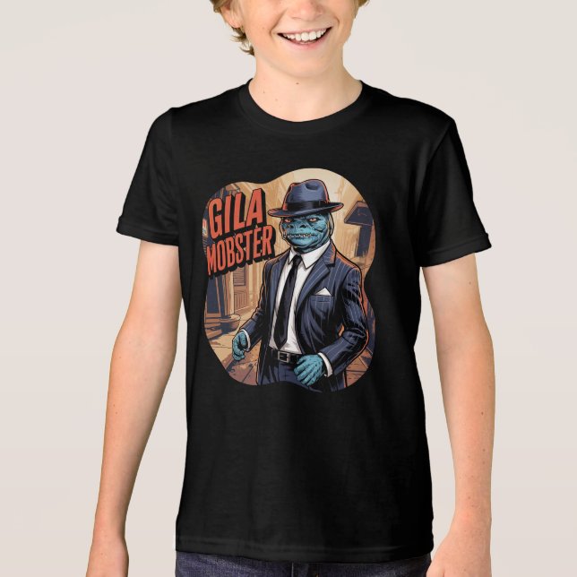 Camiseta Triblenda Gila Mobster Ilustracion Combo Creatura Graciosa (Anverso)