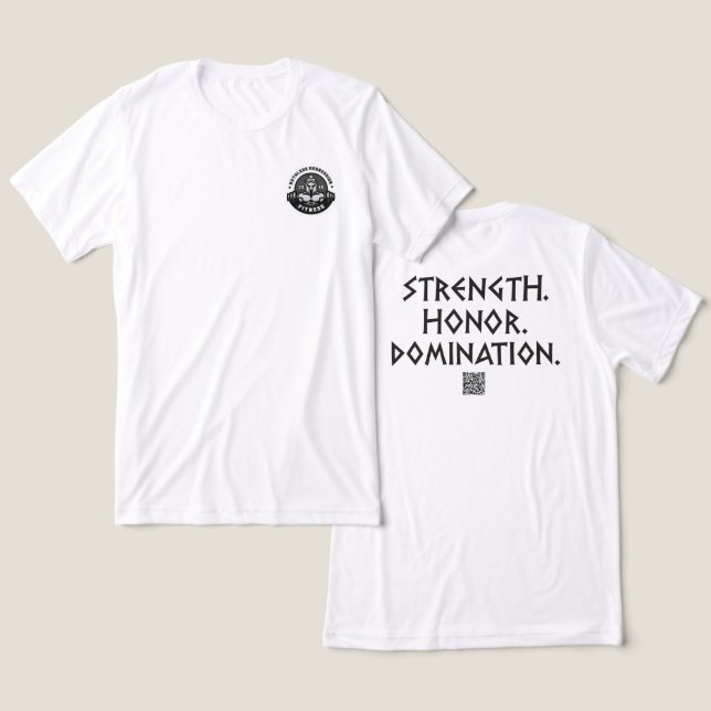 Camiseta Triblenda Gimnasio de agresividad despiadada Tee # 1 (Diseño Anverso y Reverso)