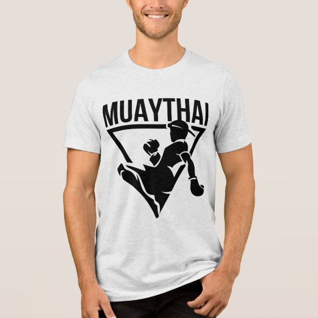 Camiseta Triblenda Gimnasio de combate Muay Thai (Anverso)