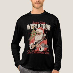 Camiseta Triblenda Gira Mundial de Santa Claus Música de Navidad Fría