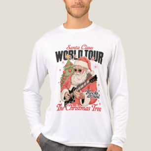 Camiseta Triblenda Gira Mundial de Santa Claus Música de Navidad Fría