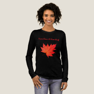 Camiseta Triblenda "Girar una nueva hoja" - Hoja roja otoñal Unisex L