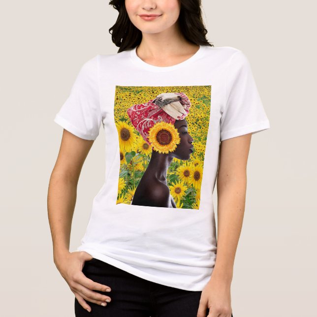 Camiseta Triblenda Girasol africano (Anverso)