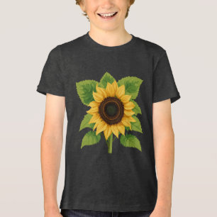 Camiseta Triblenda Girasol y Sol - Símbolo de optimismo y crecimiento