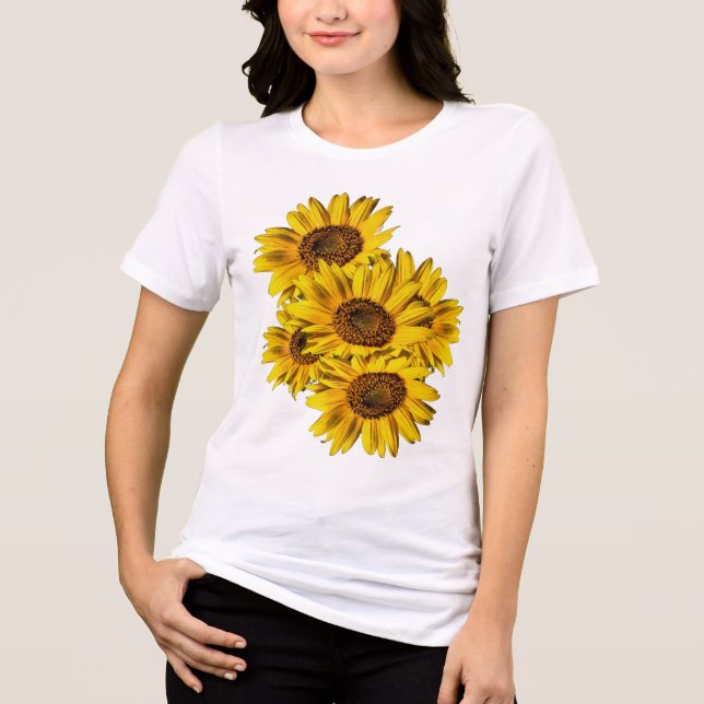Camiseta Triblenda Girasoles  (Anverso)