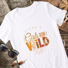 Camiseta Triblenda Girls Run Wild Safari Bachelorette ID1148