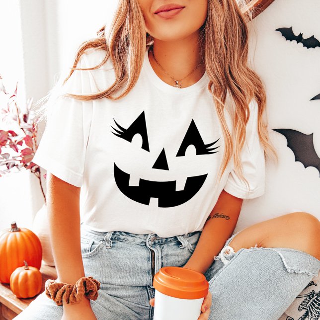 Camiseta Triblenda Girly Jack O Lantern Calabaza Halloween (Subido por el creador)