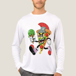 Camiseta Triblenda Gladiador Pizza Slice Brainrot italiano masculino