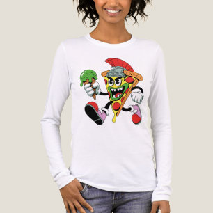 Camiseta Triblenda Gladiator Pizza Slice Italiana Brainrot Mujeres