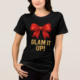 Camiseta Triblenda Glam It Up Sparkle Bow — Confianza energética