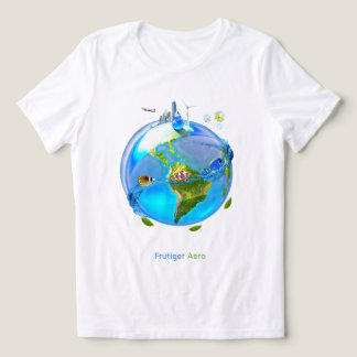 Camiseta Triblenda Glass Earth Frutiger Aero ( V2 )