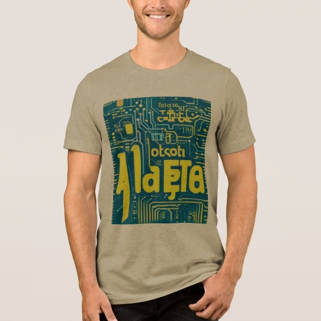 Camiseta Triblenda Glitch Alphabet (Anverso)