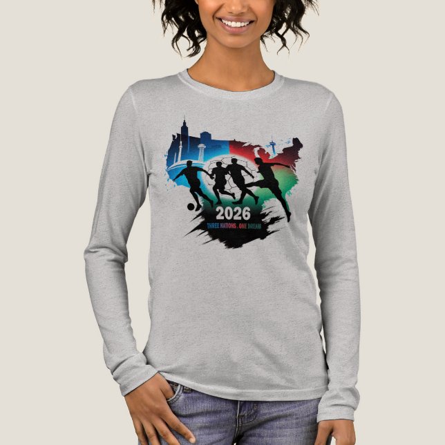 Camiseta Triblenda Global Soccer 2026 Three Nations. One Dream.  (Anverso)
