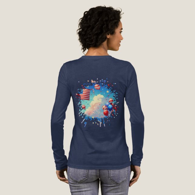 Camiseta Triblenda Globos y Estrellas (Reverso Completo )